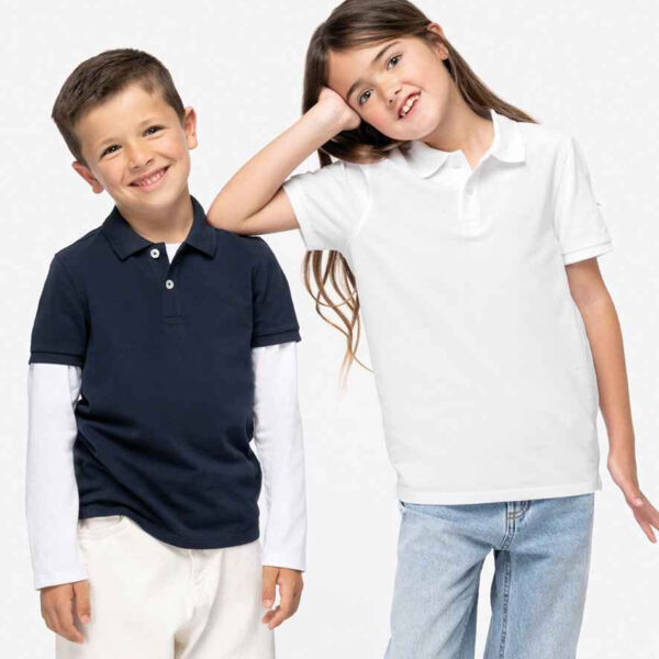 Native Spirit Kids Piqué Polo Shirt Thumbnail