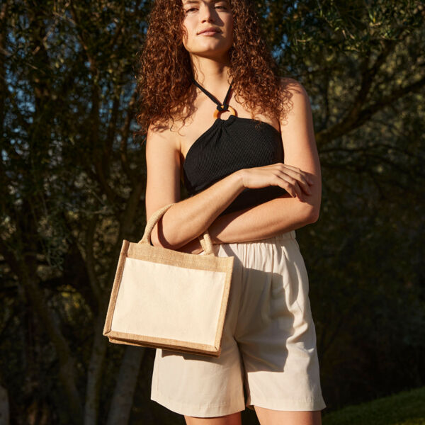 Cotton Pocket Jute Gift Bag Thumbnail