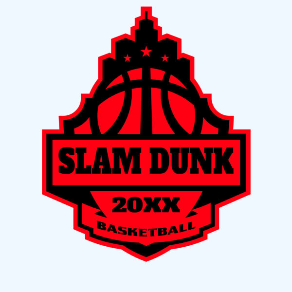 SLAM DUNK Basketball Logo Template Thumbnail