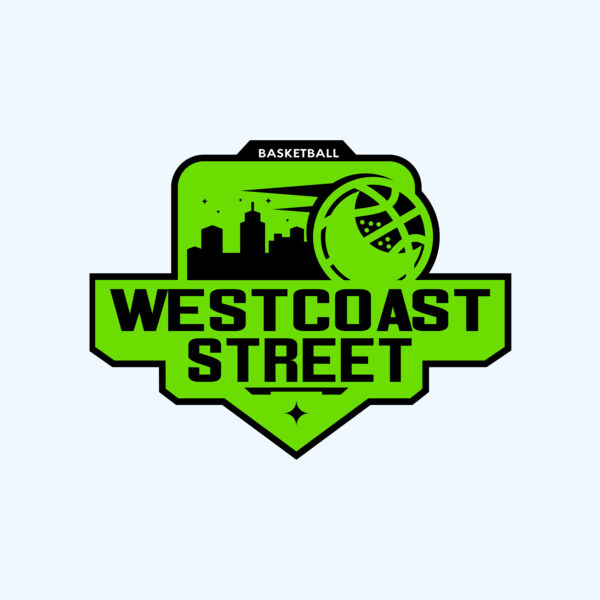 Westcoast Street Basketball logo template Thumbnail