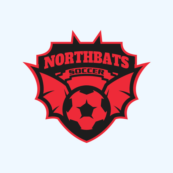 North bats Tournament Soccer logo template Thumbnail