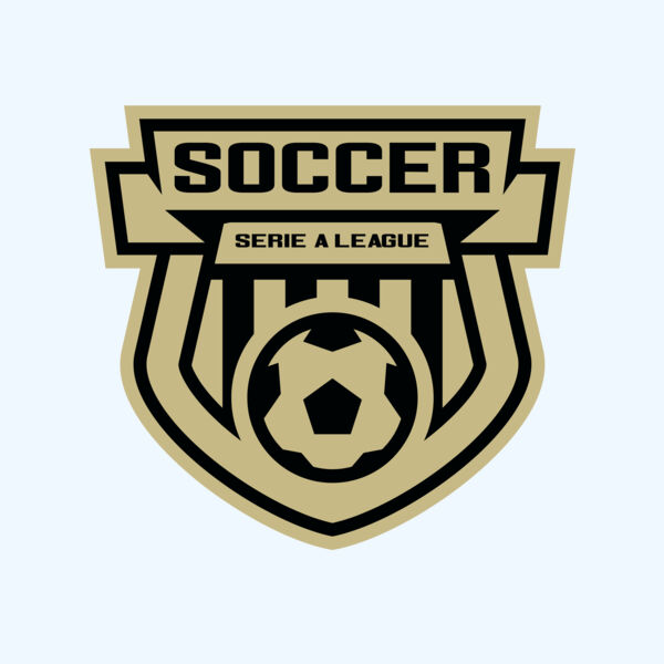 Serie a league soccer logo template Thumbnail