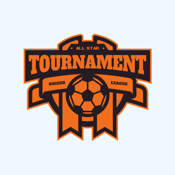 Tournament Soccer league logo template Thumbnail