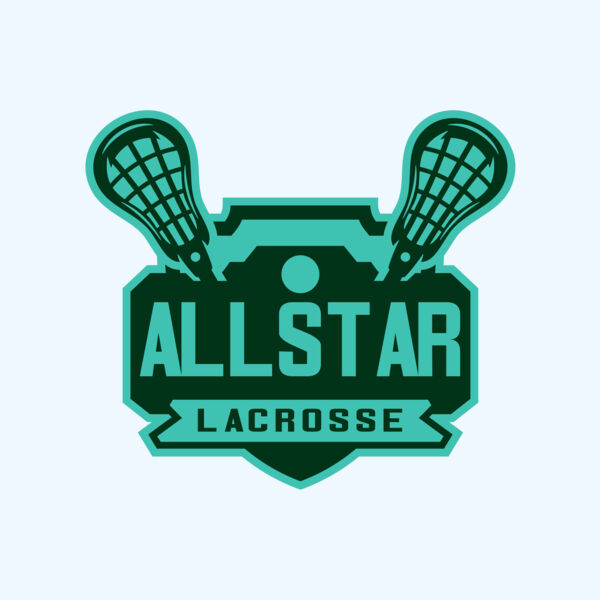 All stars Lacrosse Logo Template Thumbnail