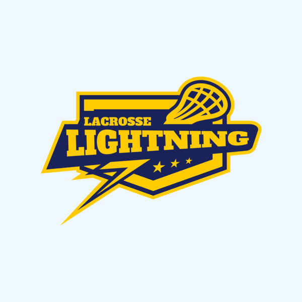 Lightning Lacrosse Logo Template Thumbnail