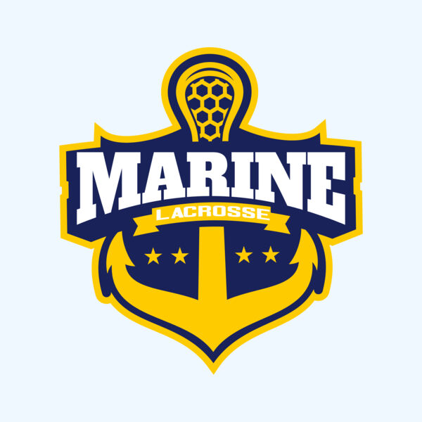 Marine Lacrosse Logo Template Thumbnail