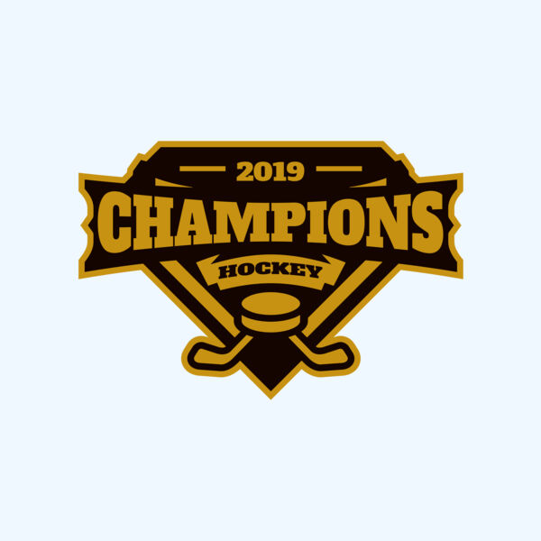 Champions Hockey logo template Thumbnail