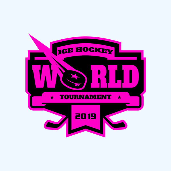 World Ice Hockey Tournament logo template Thumbnail