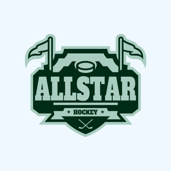 All Star Hockey Tournament logo template 02 Thumbnail
