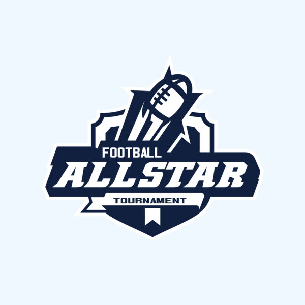 Allstar Tournament Football logo template Thumbnail