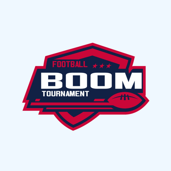 Boom Tournament Football logo template Thumbnail