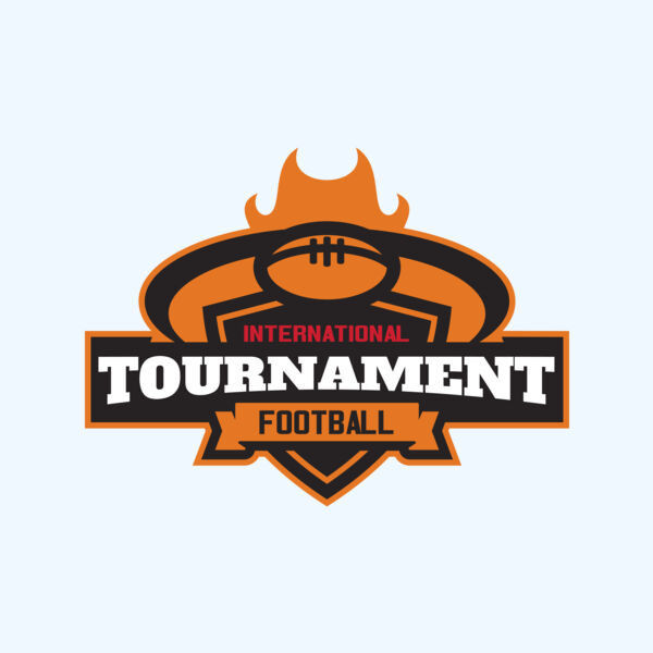 Tournament International Football logo template Thumbnail