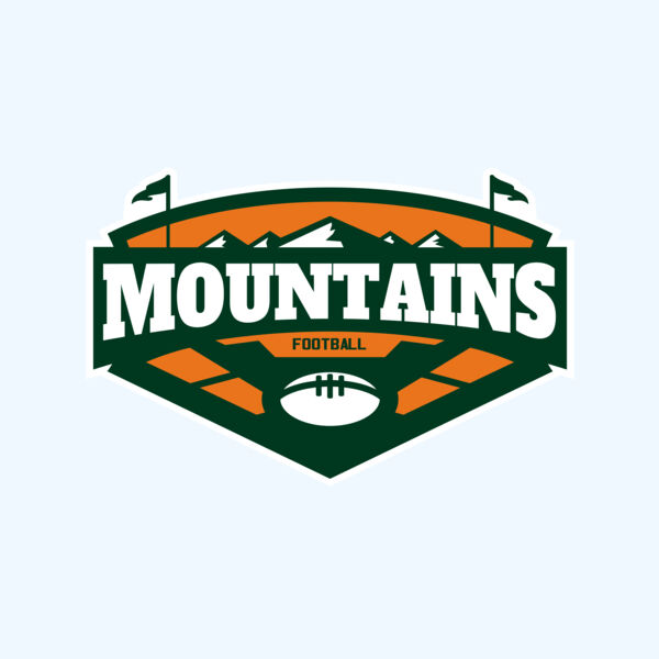 Mountains Football logo template 02 Thumbnail