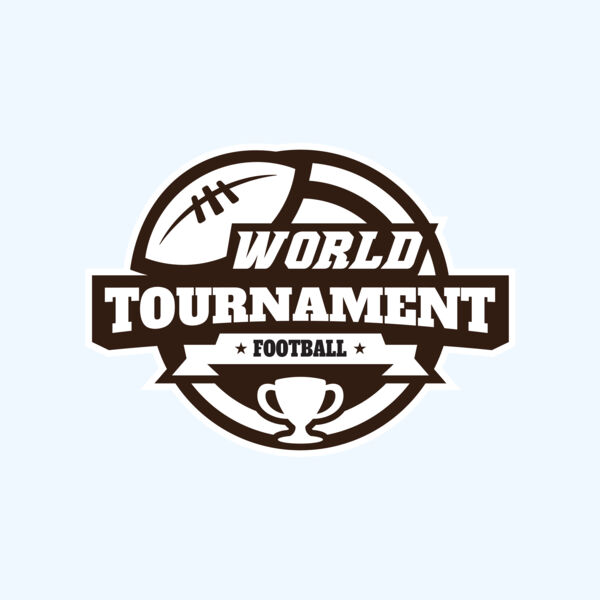 World Tournament Football logo template Thumbnail