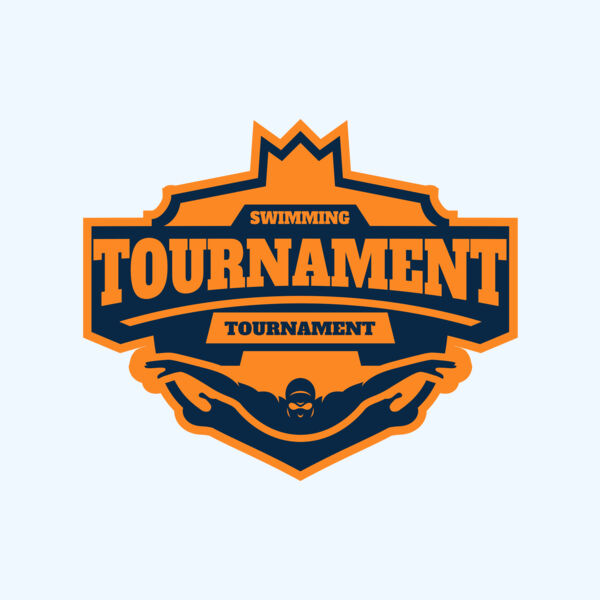 Swimming Tournament logo template Thumbnail