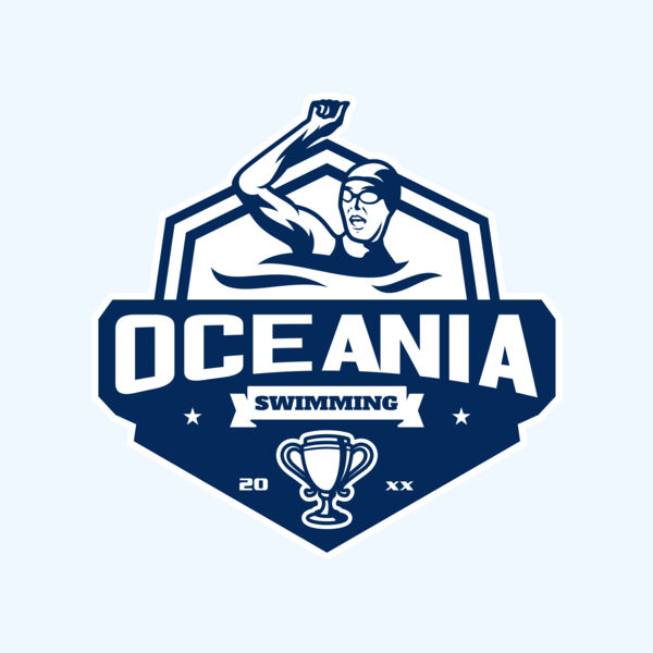 Oceania Swimming logo template Thumbnail
