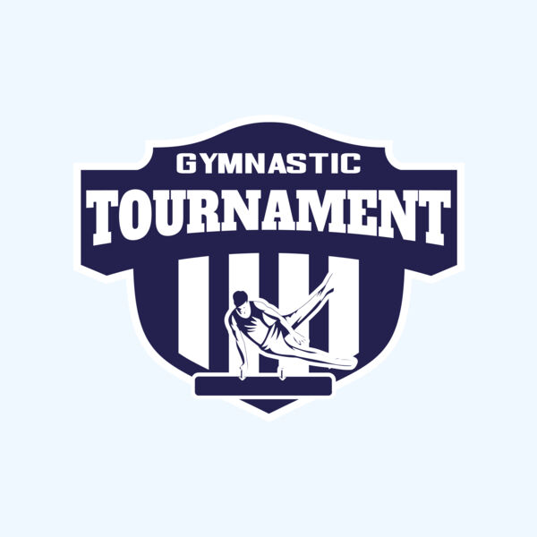 Gymnastic Tournament logo template Thumbnail
