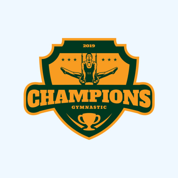 Champions Gymnastic logo template Thumbnail