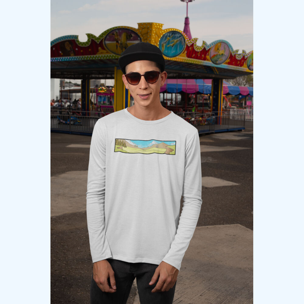 Mountain View Long Sleeve T-Shirt (Premium) Thumbnail