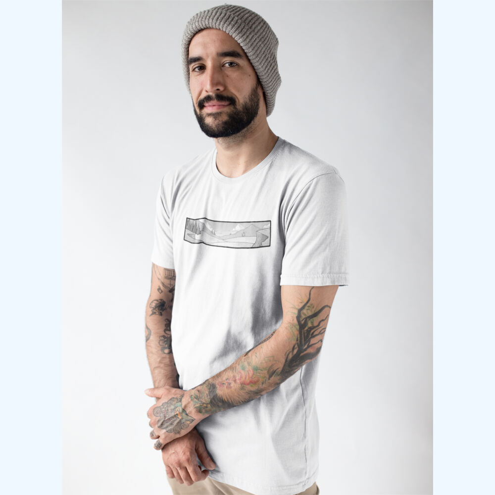 Mountain View B&W T-Shirt (Premium) Thumbnail