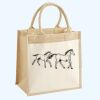 Cotton Pocket Jute Midi Tote Thumbnail