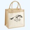 Cotton Pocket Jute Midi Tote Thumbnail