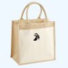 Cotton Pocket Jute Midi Tote Thumbnail