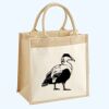 Cotton Pocket Jute Midi Tote Thumbnail