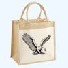Cotton Pocket Jute Midi Tote Thumbnail
