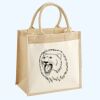Cotton Pocket Jute Midi Tote Thumbnail
