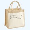 Cotton Pocket Jute Midi Tote Thumbnail