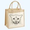 Cotton Pocket Jute Midi Tote Thumbnail