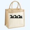 Cotton Pocket Jute Midi Tote Thumbnail