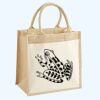 Cotton Pocket Jute Midi Tote Thumbnail