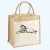 Cotton Pocket Jute Midi Tote Thumbnail
