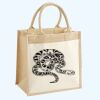 Cotton Pocket Jute Midi Tote Thumbnail