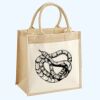 Cotton Pocket Jute Midi Tote Thumbnail