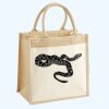 Cotton Pocket Jute Midi Tote Thumbnail