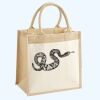 Cotton Pocket Jute Midi Tote Thumbnail