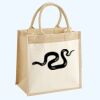 Cotton Pocket Jute Midi Tote Thumbnail