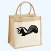 Cotton Pocket Jute Midi Tote Thumbnail