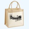 Cotton Pocket Jute Midi Tote Thumbnail