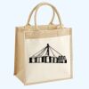 Cotton Pocket Jute Midi Tote Thumbnail