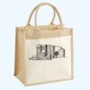 Cotton Pocket Jute Midi Tote Thumbnail