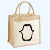 Cotton Pocket Jute Midi Tote Thumbnail