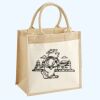 Cotton Pocket Jute Midi Tote Thumbnail