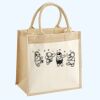 Cotton Pocket Jute Midi Tote Thumbnail