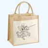 Cotton Pocket Jute Midi Tote Thumbnail