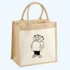 Cotton Pocket Jute Midi Tote Thumbnail
