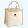 Cotton Pocket Jute Midi Tote Thumbnail